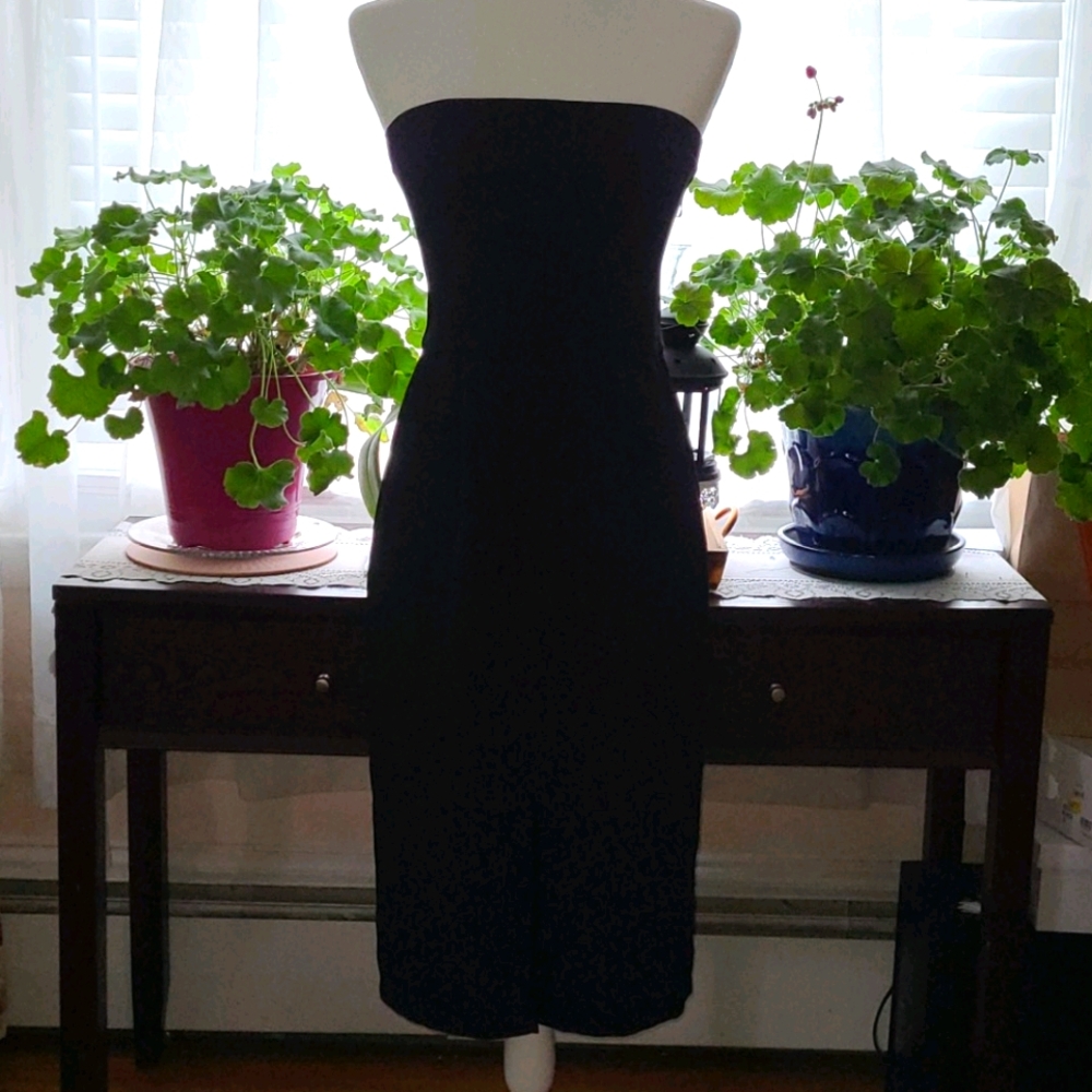 Topshop Woven Bandeau Midi Dress